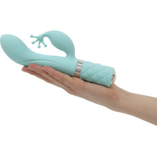Вібратор-кролик бірюзового кольору з кристалом Сваровскі Pillow Talk Kinky Teal
