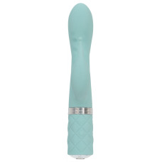 Вібратор-кролик бірюзового кольору з кристалом Сваровскі Pillow Talk Kinky Teal