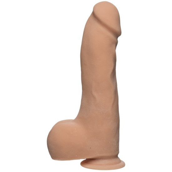Фаллоимитатор с мошонкой, длина 26 см, диаметр 7,6 см - Doc Johnson The D Master D 10.5 Inch With Balls