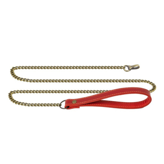Премиум поводок из натуральной кожи в подарочной упаковке, красный Lovecraft Premium Leash Red