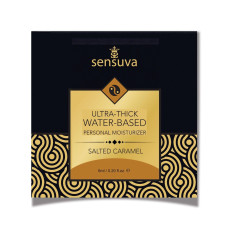 Пробник густого мастила зі смаком солоної карамелі Sensuva Ultra-Thick Water-Based Salted Caramel, 6 ml