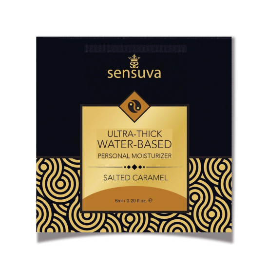Пробник густого мастила зі смаком солоної карамелі Sensuva Ultra-Thick Water-Based Salted Caramel, 6 ml