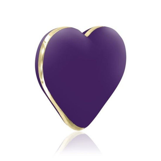 Вібратор-сердечко, 10 режимів, медичний силікон, фіолетовий Rianne S Heart Vibe Purple