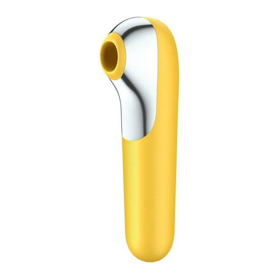Смарт вібратор і вакуумний стимулятор 2 в 1, жовтий Satisfyer Dual Love Yellow