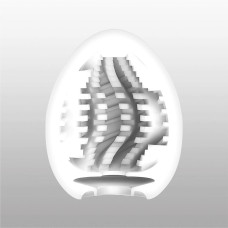 Мастурбатор-яйцо со спирально-геометрическим рельефом Tenga Egg Tornado