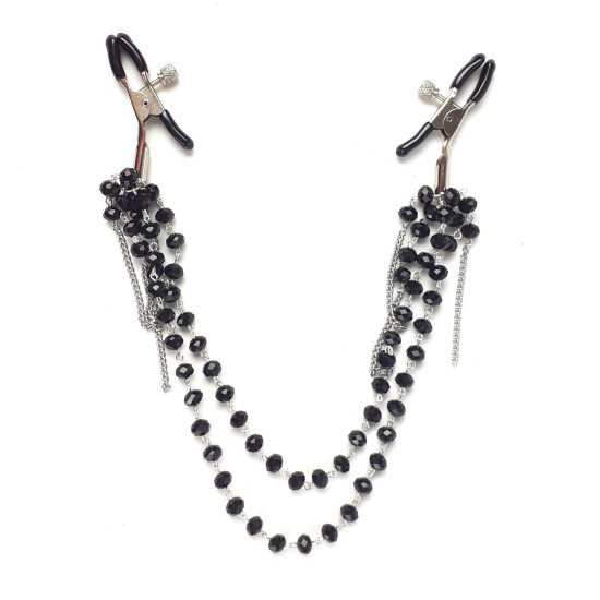 Зажимы для сосков, черные Art of Sex Nipple Clamps Black Sexy Jewelry