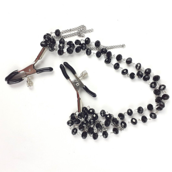 Зажимы для сосков, черные Art of Sex Nipple Clamps Black Sexy Jewelry