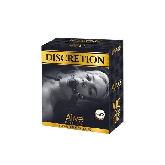Повітропроникний кляп, червоний Alive Discretion Red