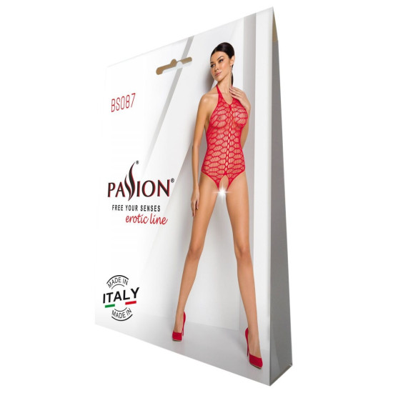 Эротический бодистокинг, красный Passion BS087 Red