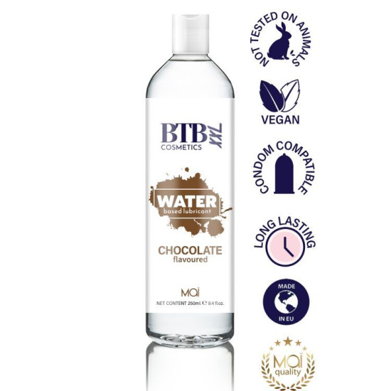 Лубрикант із шоколадним ароматом на водній основі BTB Flavored Chocolat, 250 ml