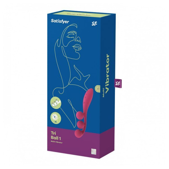 Універсальний вібратор з трьома моторами і гнучким корпусом Satisfyer Tri Ball 1