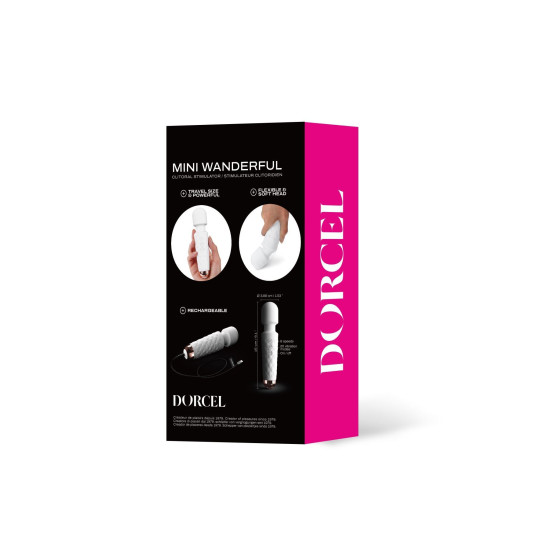 Мини-вибромассажер, белый Dorcel Wand Mini Wanderful White