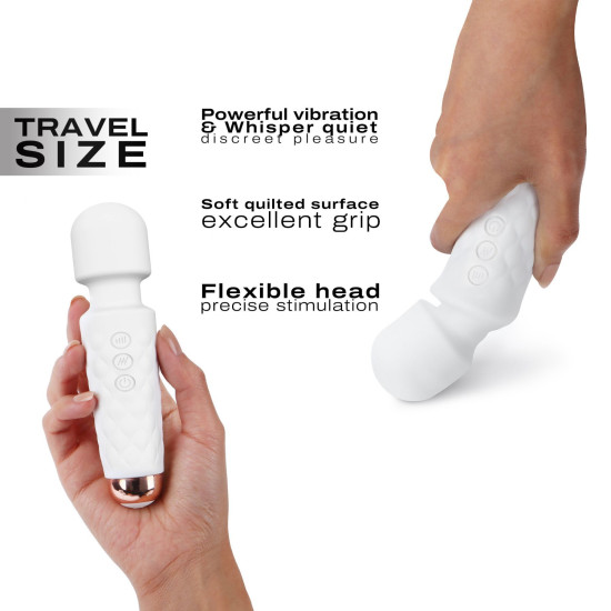 Мини-вибромассажер, белый Dorcel Wand Mini Wanderful White