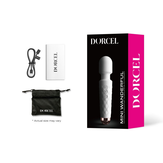 Мини-вибромассажер, белый Dorcel Wand Mini Wanderful White