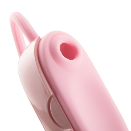 Вакуумный клиторальный стимулятор с виброяйцом в кейсе, розовый Otouch Louis Vibrate Pink