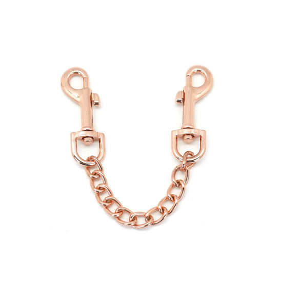 Поножи из натуральной кожи с отделкой в цвете розового золота Liebe Seele Rose Gold Memory Ankle Cuffs
