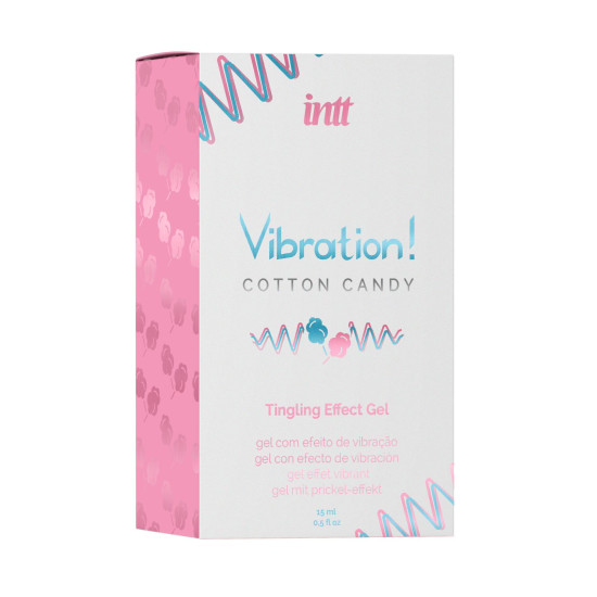 Жидкий вибратор со вкусом сладкой ваты Intt Vibration Cotton Candy, 15 ml