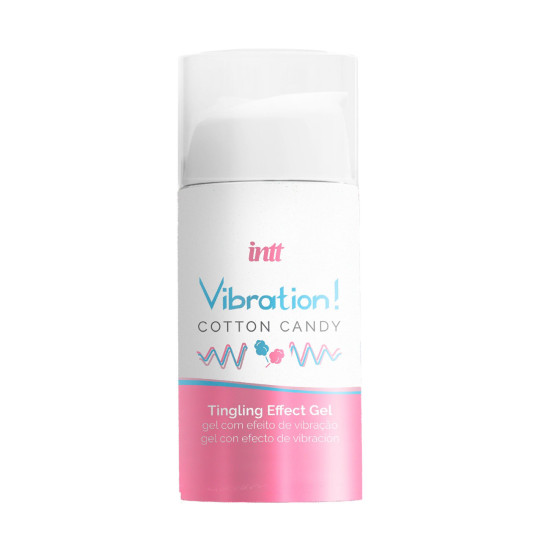 Жидкий вибратор со вкусом сладкой ваты Intt Vibration Cotton Candy, 15 ml