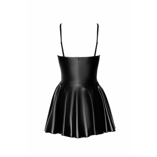 Сукня-корсет з мокрим ефектом і блискавкою спереду Noir Handmade F308 Dreamer Wetlook Corset Mini Dress with Front Zipper, XXL