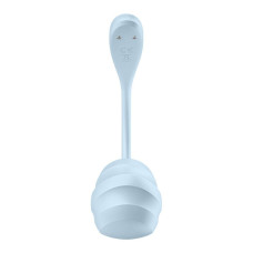 Смарт-виброяйцо, голубое Satisfyer Smooth Petal Connect App Light Blue