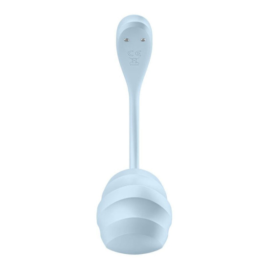 Смарт-віброяйце, блакитне Satisfyer Smooth Petal Connect App Light Blue