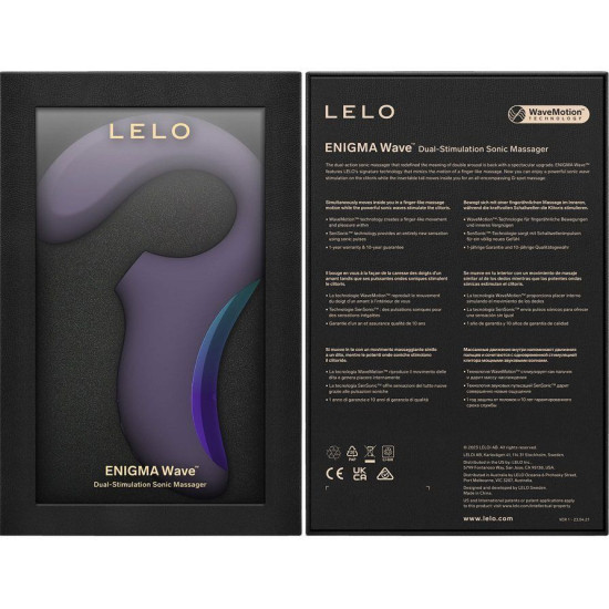 Кліторально-вагінальний звуковий стимулятор, фіолетовий LELO Enigma Wave Cyber Purple