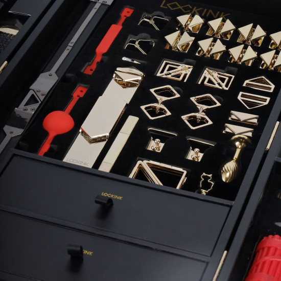 БДСМ-набор, крокодиловая кожа Lockink All-in-1 BDSM Play Kit Crocodile Leather