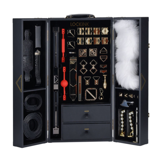 БДСМ-набор, крокодиловая кожа Lockink All-in-1 BDSM Play Kit Crocodile Leather