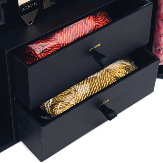 БДСМ-набор, крокодиловая кожа Lockink All-in-1 BDSM Play Kit Crocodile Leather