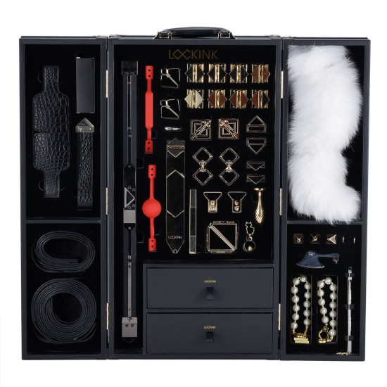 БДСМ-набор, крокодиловая кожа Lockink All-in-1 BDSM Play Kit Crocodile Leather