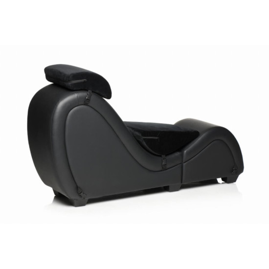 Секс-крісло з подушками, чорне Master Series Kinky Sex Lounge with Cushions Black