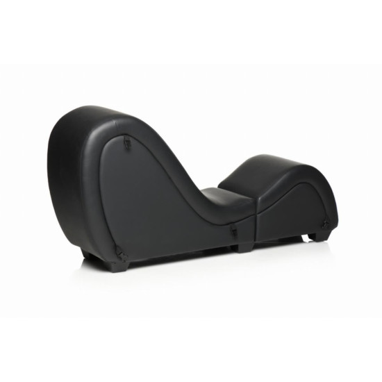 Секс-крісло з подушками, чорне Master Series Kinky Sex Lounge with Cushions Black