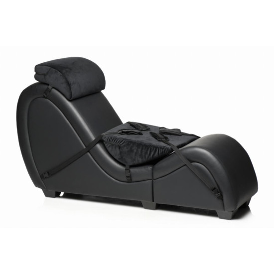Секс-крісло з подушками, чорне Master Series Kinky Sex Lounge with Cushions Black
