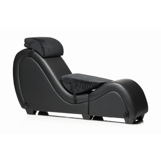 Секс-крісло з подушками, чорне Master Series Kinky Sex Lounge with Cushions Black