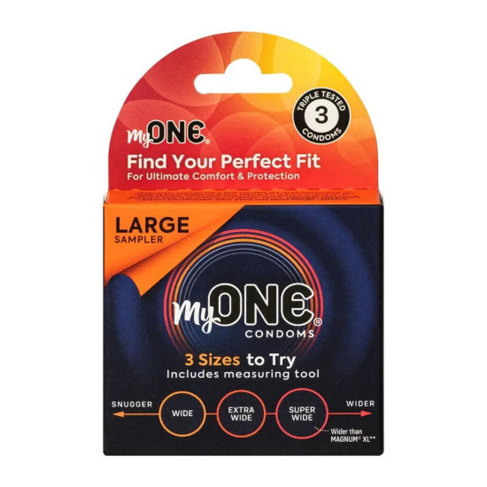 Презервативы в картонной коробке MyONE Large Sampler, 3 шт