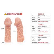 Насадка на член Kokos Cock Sleeve CS 006, L