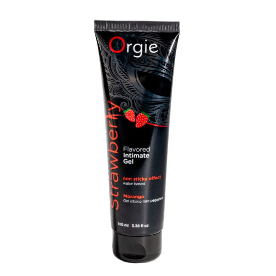 Лубрикант на водной основе с клубничным вкусом Orgie Lube Tube Strawberry, 100 ml