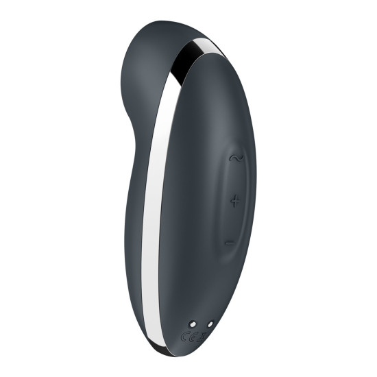 Вібростимулятор-пульсатор, сірий Satisfyer Tap & Climax 2 Grey
