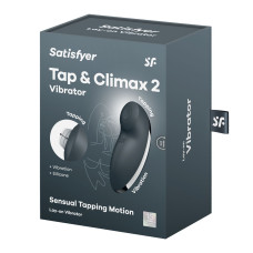 Вібростимулятор-пульсатор, сірий Satisfyer Tap & Climax 2 Grey