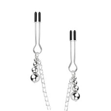 Затискачі для сосків і клітора, сріблясті Bedroom Fantasies Nipple and Clitoris Clamps - Silver