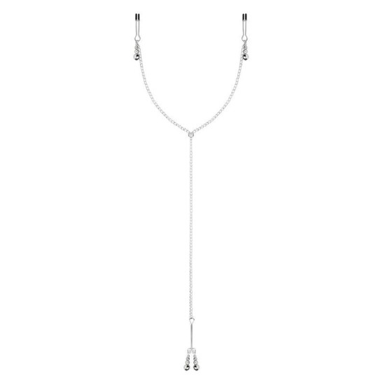 Затискачі для сосків і клітора, сріблясті Bedroom Fantasies Nipple and Clitoris Clamps - Silver