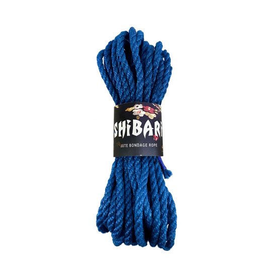 Джутовая веревка для шибари, синяя Feral Feelings Shibari Rope Blue, 8 м