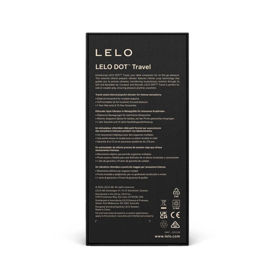 Клиторальный вибратор в дорожном формате, розовый Lelo Dot Travel Pink