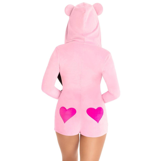 Оксамитовий комбінезон «Солодкий ведмедик» Leg Avenue Sweetheart Bear Velvet Romper, XS
