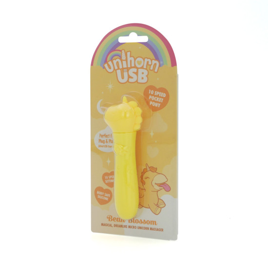 Вибропуля с USB-зарядкой Unihorn USB Bullet Bean Blossom