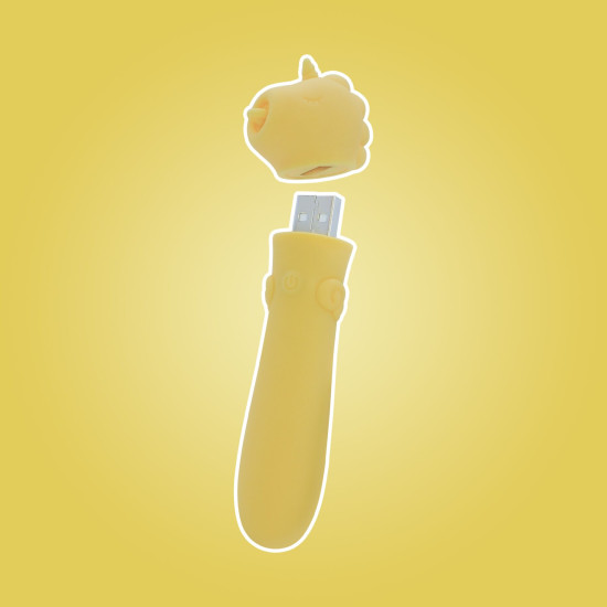 Вибропуля с USB-зарядкой Unihorn USB Bullet Bean Blossom