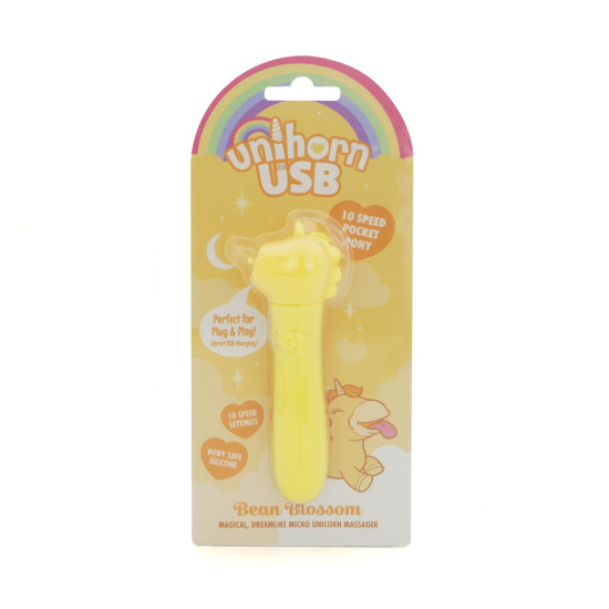 Вибропуля с USB-зарядкой Unihorn USB Bullet Bean Blossom