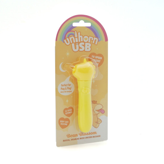 Вибропуля с USB-зарядкой Unihorn USB Bullet Bean Blossom
