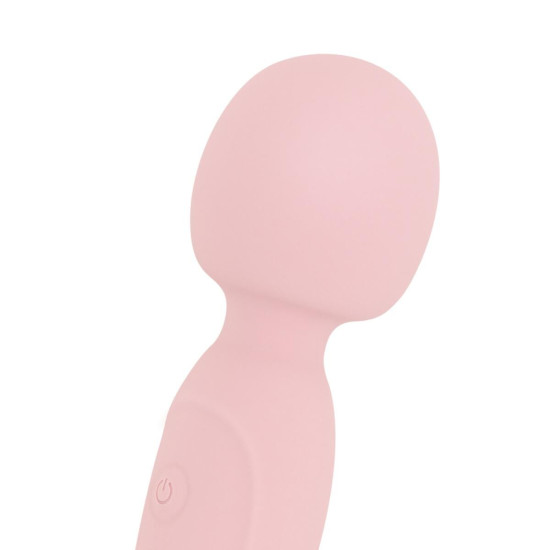 Двосторонній вібромасажер Wand з м'якого силікону, рожевий Good Vibes Only Simi Double-Sided Wand Vibrator Soft Silicone Pink