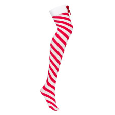 Панчохи Obsessive Kissmas Stockings, L/XL